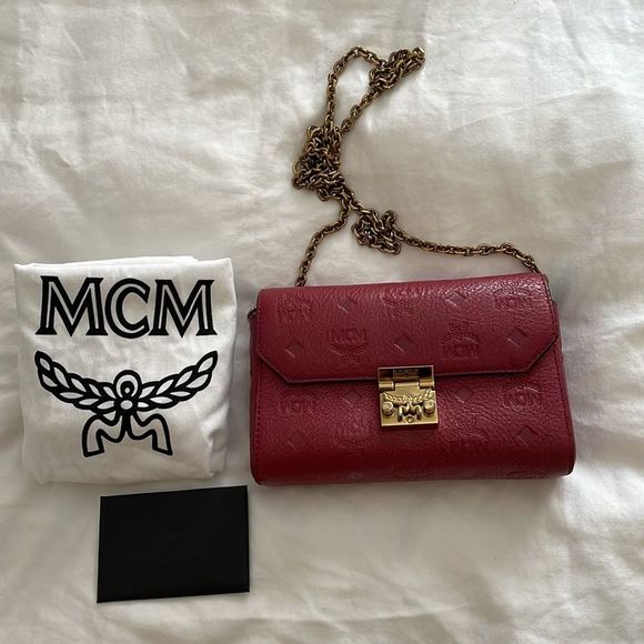 MCM ruby tan crossbody purse - Picture 3 of 17